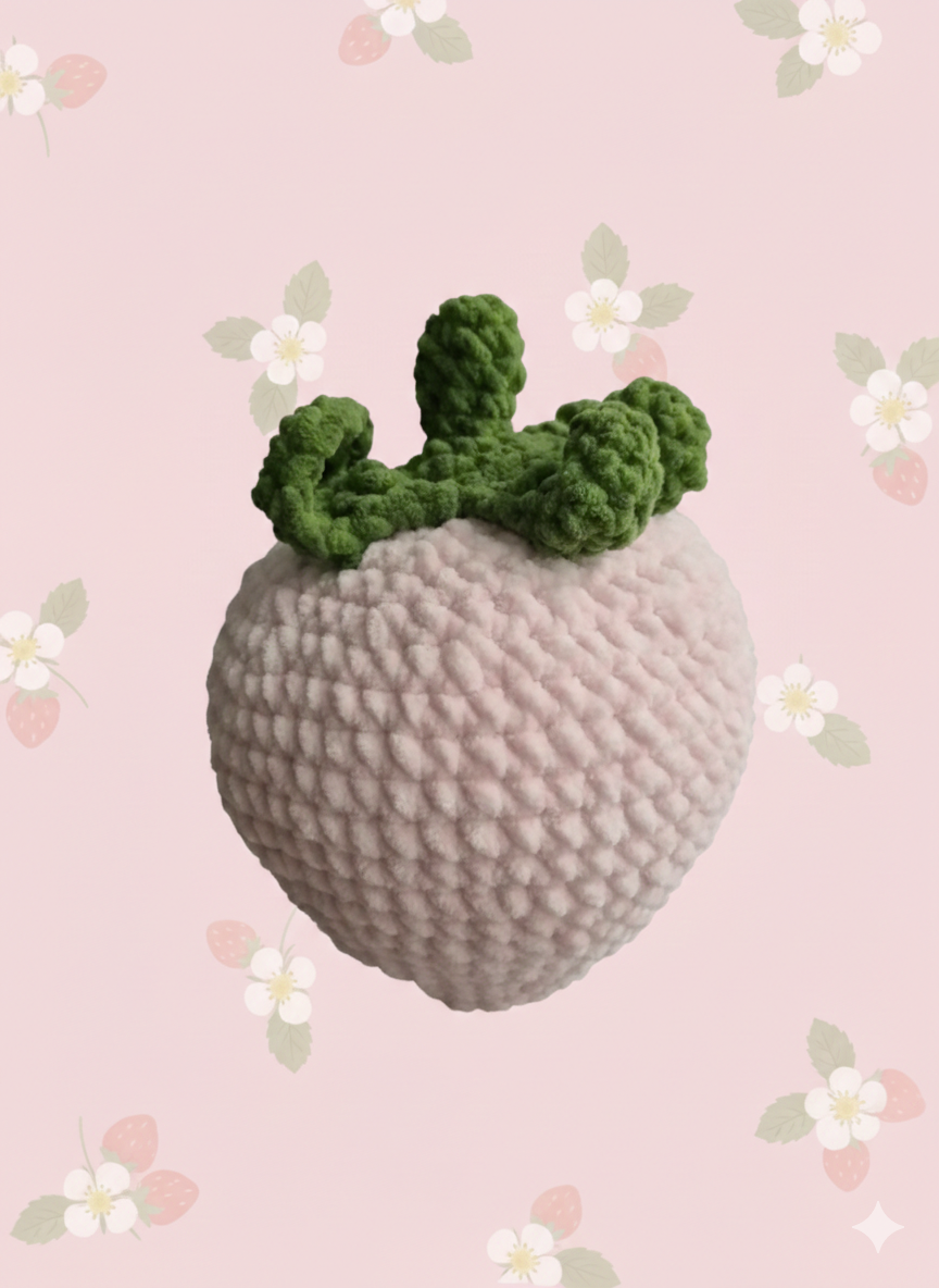 Grosse Fraise tout doux - Jouet - Coussin - Décoration