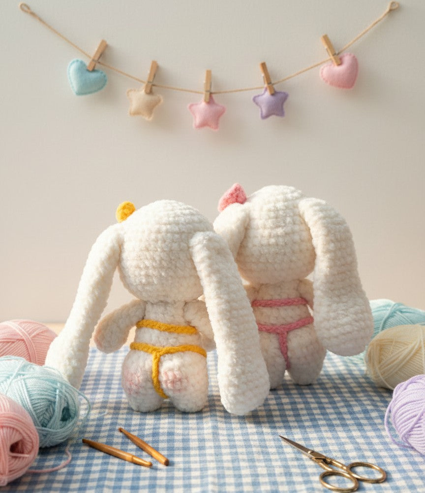 Peluche Lapin bikini- fessés rigolotes